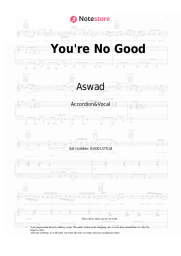 Sheet music, chords Aswad - You're No Good
