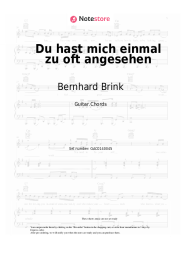 undefined Bernhard Brink, Sonia Liebing - Du hast mich einmal zu oft angesehen