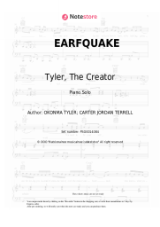 Sheet music, chords Tyler, The Creator - EARFQUAKE