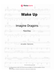 Sheet music, chords Imagine Dragons - Wake Up