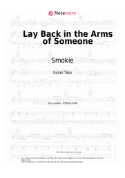 Sheet music, chords Smokie, Chris Norman - Lay Back in the Arms of Someone