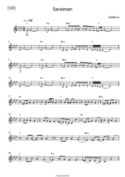 Sheet music, chords Ladaniva - Saraiman