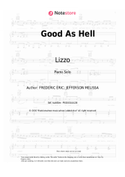 Sheet music, chords Lizzo - Good As Hell