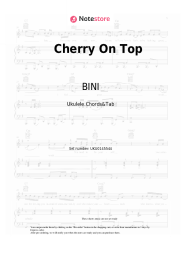 Sheet music, chords BINI - Cherry On Top