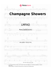 Sheet music, chords LMFAO, Natalia Kills - Champagne Showers