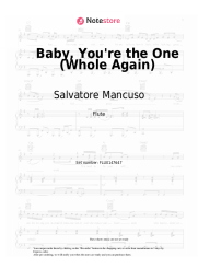 Sheet music, chords Salvatore Mancuso, Max Niklas - Baby, You're the One (Whole Again)