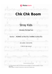 Sheet music, chords Stray Kids - Chk Chk Boom