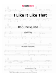 Sheet music, chords Hot Chelle Rae, New Boyz - I Like It Like That