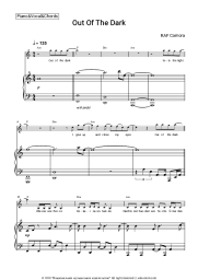 Sheet music, chords RAF Camora - Out Of The Dark