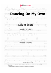 Sheet music, chords Calum Scott - Dancing On My Own