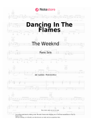 Sheet music, chords The Weeknd - Dancing In The Flames