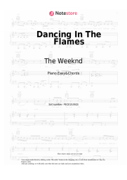 Sheet music, chords The Weeknd - Dancing In The Flames