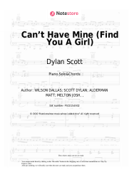 undefined Dylan Scott - Can’t Have Mine (Find You A Girl)