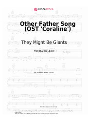 Sheet music, chords They Might Be Giants, Bruno Coulais - Other Father Song (OST 'Coraline')