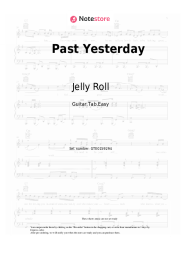 Sheet music, chords Jelly Roll, Skylar Grey - Past Yesterday