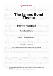 Sheet music, chords Monty Norman - The James Bond Theme