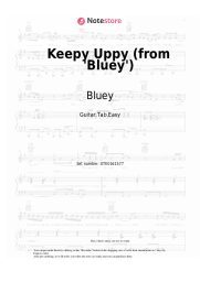 Sheet music, chords Bluey, Joff Bush - Keepy Uppy (from 'Bluey')