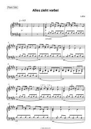 Sheet music, chords LOTTE - Alles zieht vorbei