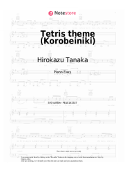 Sheet music, chords Hirokazu Tanaka - Tetris theme (Korobeiniki)