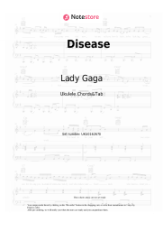 Sheet music, chords Lady Gaga - Disease