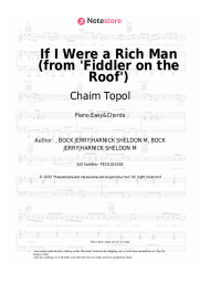 undefined Chaim Topol, Jerry Bock, Sheldon Harnick - If I Were a Rich Man (from 'Fiddler on the Roof')