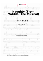 Sheet music, chords Tim Minchin - Naughty (From Matilda: The Musical)
