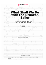 Sheet music, chords Dschinghis Khan - What Shall We Do with the Drunken Sailor