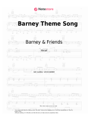 Sheet music, chords Barney & Friends - Barney Theme Song