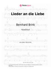 undefined Bernhard Brink - Lieder an die Liebe