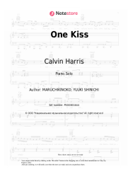 Sheet music, chords Calvin Harris, Dua Lipa - One Kiss