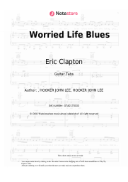 Sheet music, chords Eric Clapton - Worried Life Blues