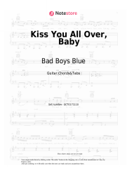Sheet music, chords Bad Boys Blue - Kiss You All Over, Baby