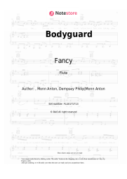 Sheet music, chords Fancy - Bodyguard