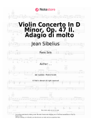 undefined Jean Sibelius - Violin Concerto In D Minor, Op. 47  II. Adagio di molto