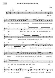 Sheet music, chords RIAN - Verwandtschaftstreffen