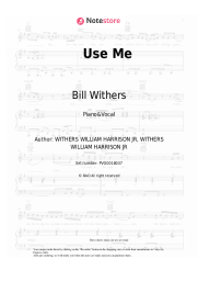 Sheet music, chords Bill Withers - Use Me