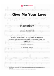 Sheet music, chords Masterboy - Give Me Your Love