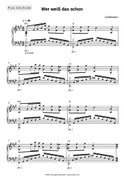 Sheet music, chords Lindemann - Wer weiß das schon