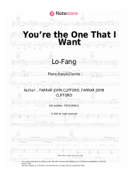 Sheet music, chords Lo-Fang - You’re the One That I Want