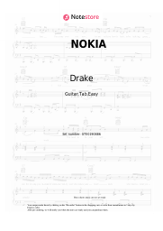 Sheet music, chords Drake, Elkan - NOKIA
