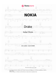 Sheet music, chords Drake, Elkan - NOKIA