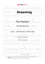 Sheet music, chords Fun Factory - Dreaming