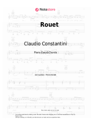 Sheet music, chords Claudio Constantini - Rouet