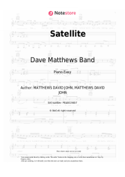 Sheet music, chords Dave Matthews Band - Satellite