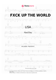 Sheet music, chords LISA - FXCK UP THE WORLD