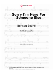 undefined Benson Boone - Sorry I’m Here For Someone Else