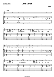 Sheet music, chords Räuber - Oben Unten