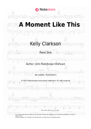 Sheet music, chords Kelly Clarkson - A Moment Like This