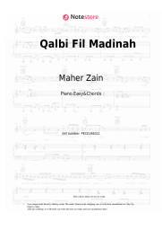 Sheet music, chords Maher Zain, Harris J - Qalbi Fil Madinah