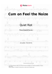 Sheet music, chords Quiet Riot - Cum on Feel the Noize